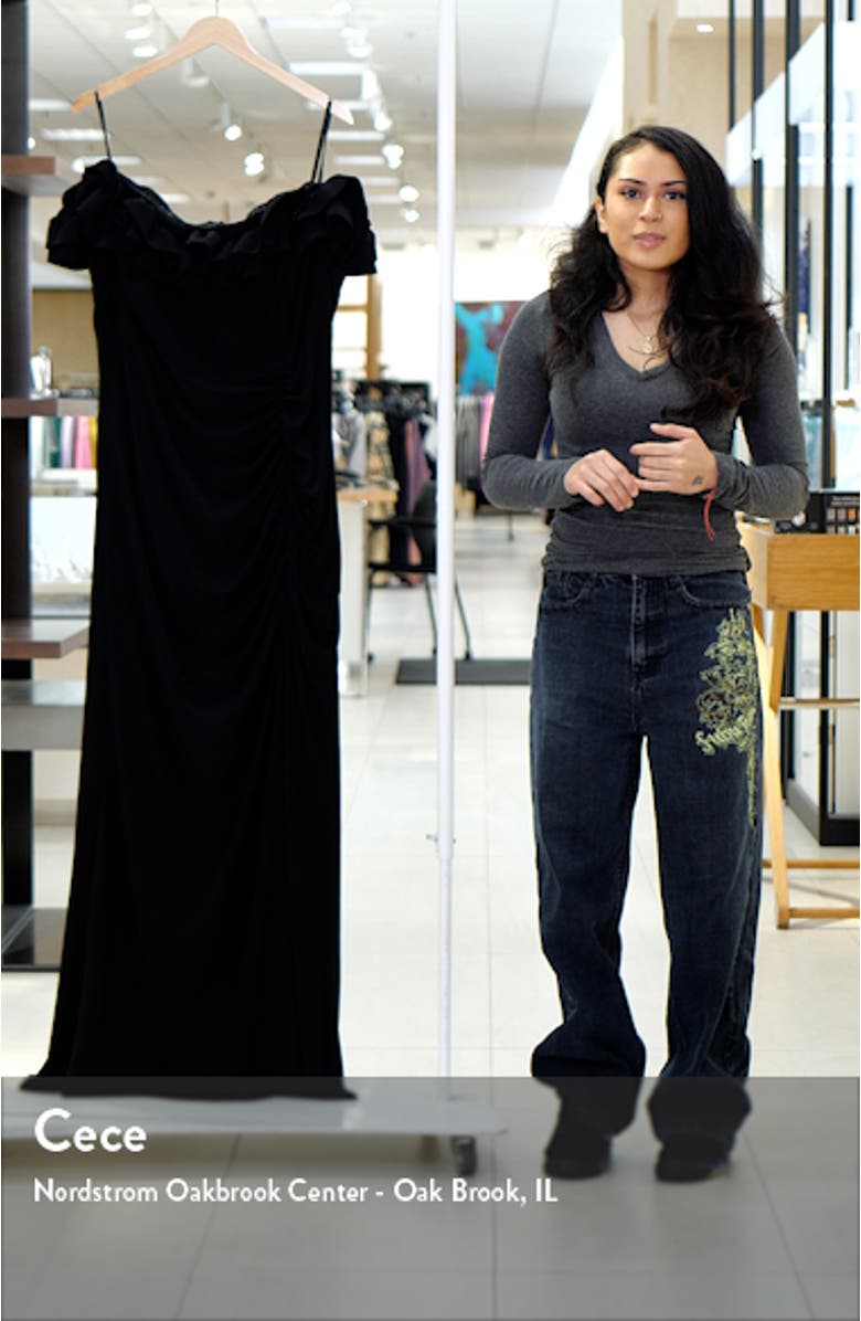 Ruffle Off the Shoulder Gown, sales video thumbnail