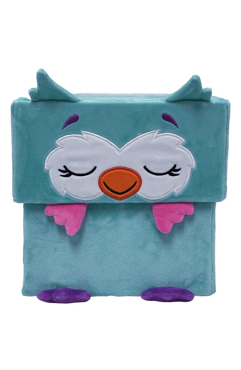 Happy Nappers Adorable Storables Owl Teal & Pink 8 InchesAges 1+, Alternate, color, Multicolored