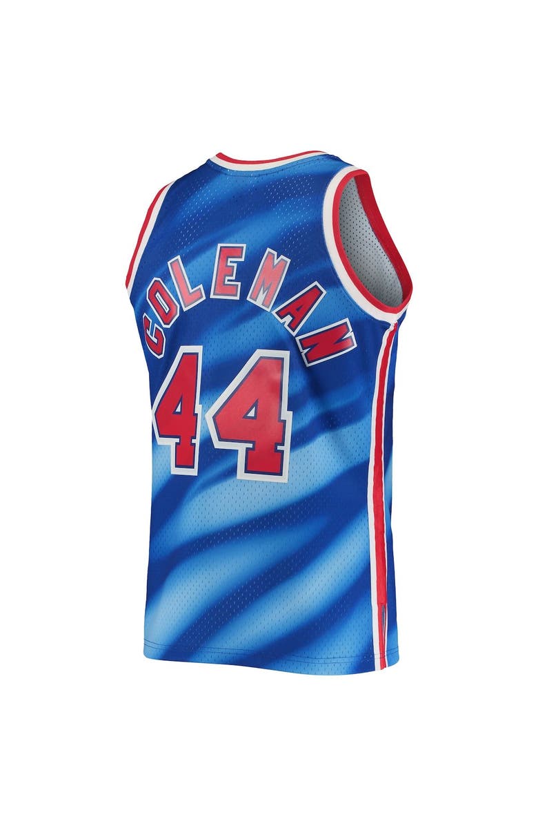 Mitchell & Ness Men's Mitchell & Ness Derrick Coleman Blue New Jersey Nets 2001/02 Hardwood Classics Swingman Jersey, Alternate, color, 