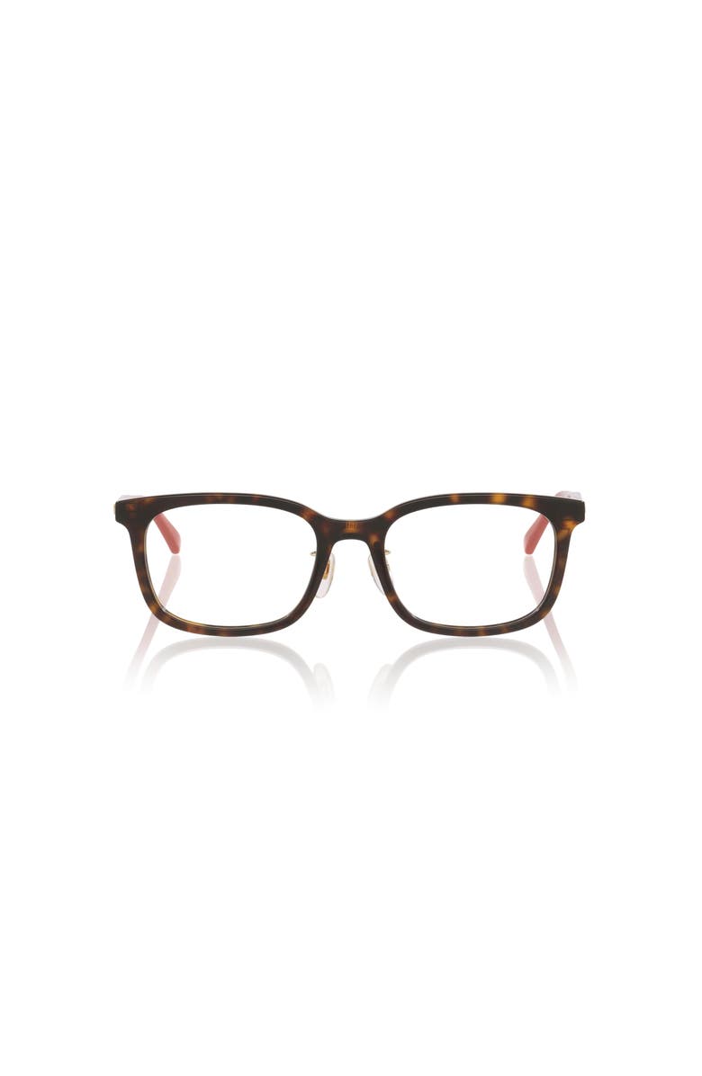 Gucci 53mm Rectangle optical glasses, Alternate, color, Tortoise