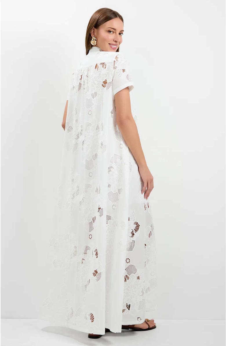 Trina Turk Kon Tiki Maxi Dress, Alternate, color, Whitewash