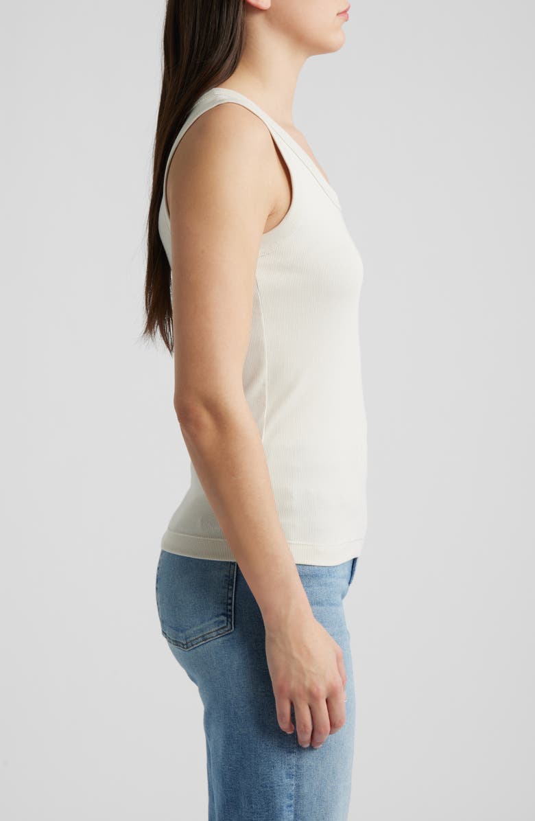 NIC+ZOE Perfect Knit Rib Scoop Neck Tank, Alternate, color, Coconut