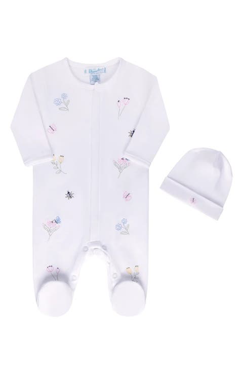 Garden Cotton Footie & Hat Set (Baby)