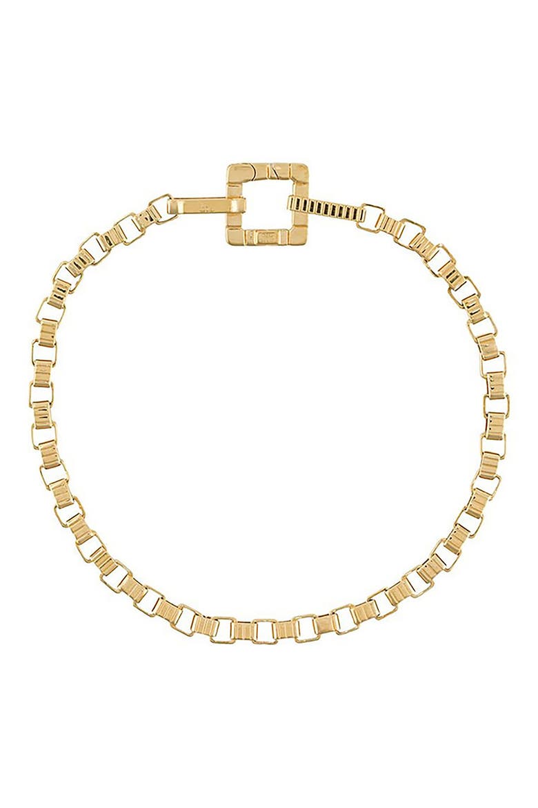 Slim Signore Chain Bracelet, Main, color, YELLOW GOLD