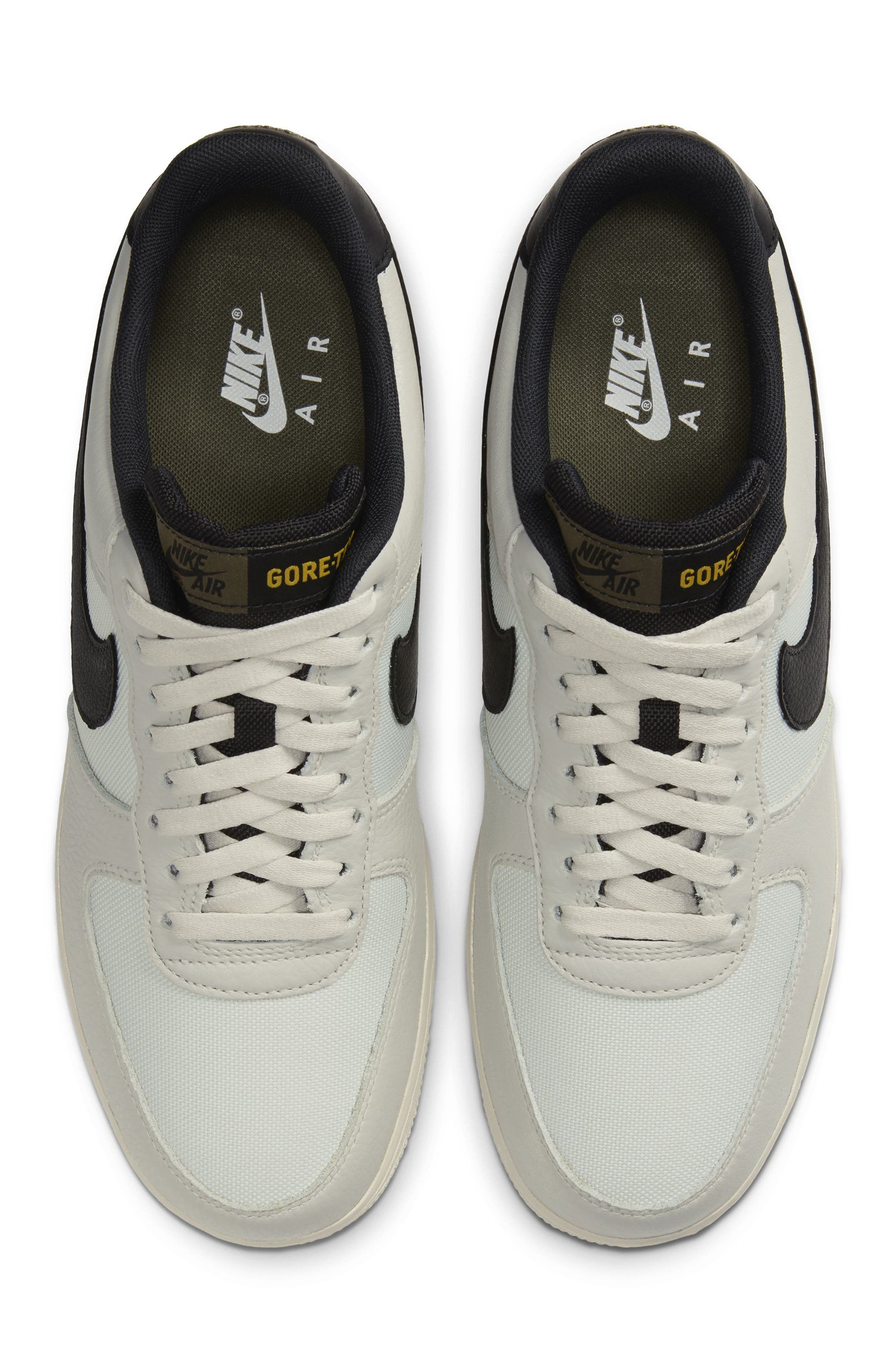 Air Force 1 Gore-Tex® Waterproof Sneaker, Alternate, color, BONE/ OLIVE/ SAFFRON/ BLACK