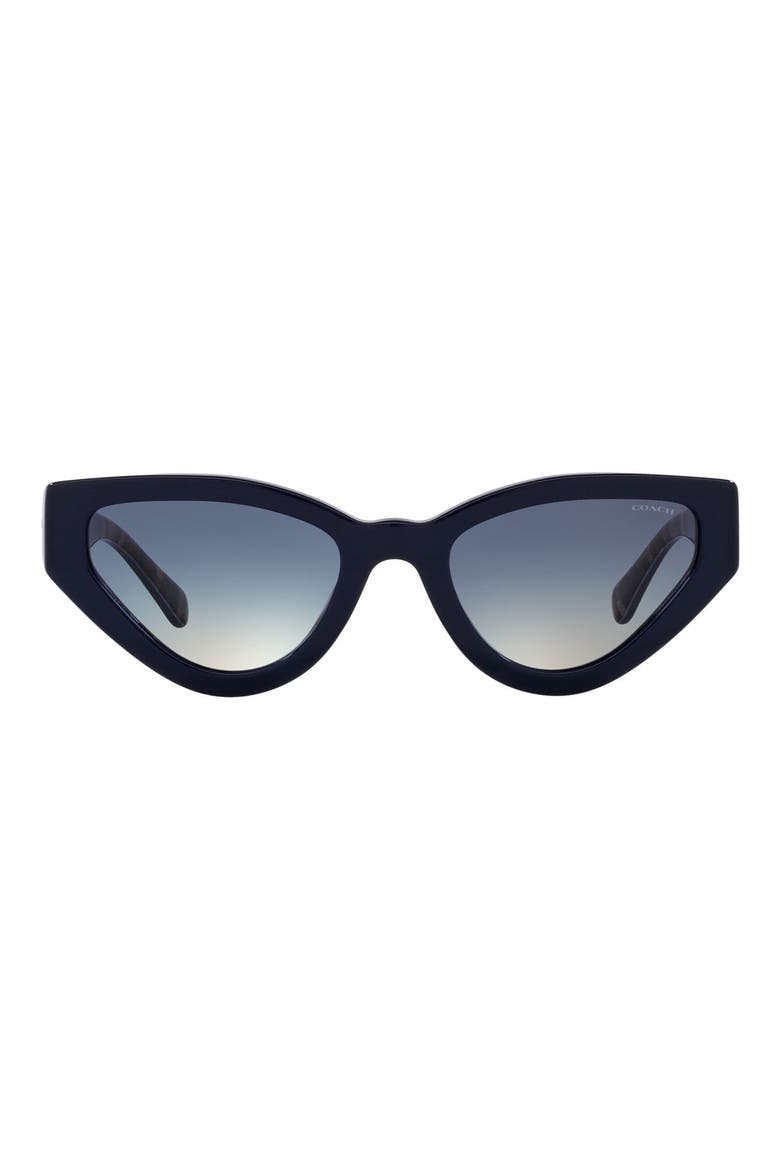 52mm Cat Eye Sunglasses, Alternate, color, BLUE