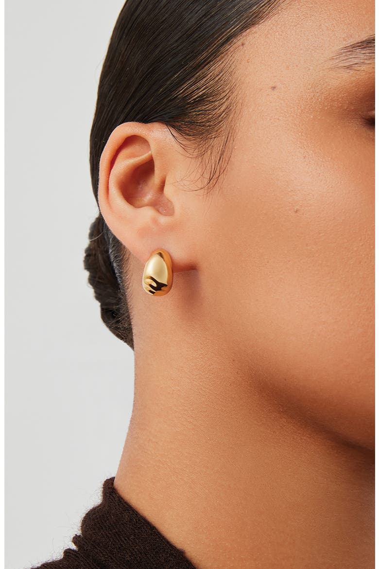 Nelle Small Hoop Earrings, Alternate, color, HIGH POLISH GOLD