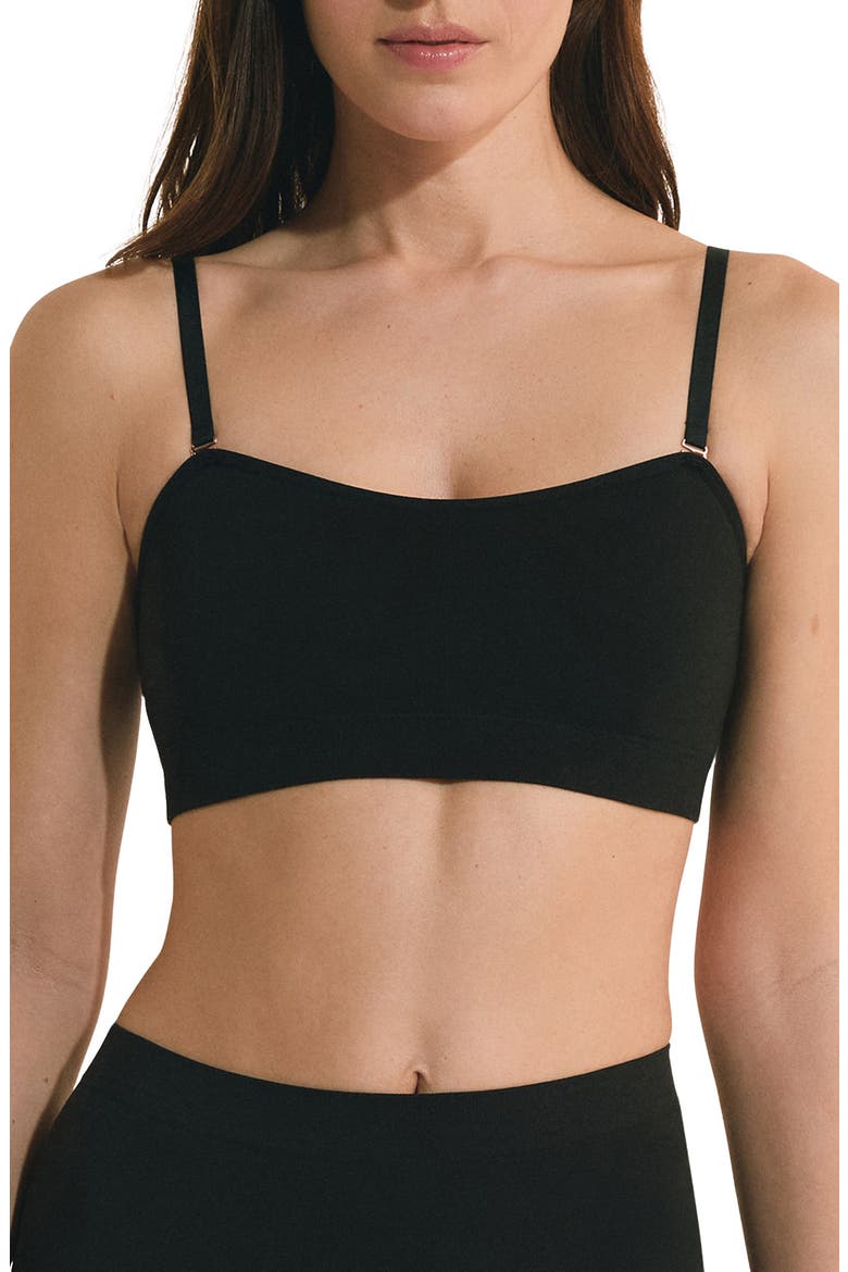 Amande Convertible Bandeau Bra, Main, color, BLACK