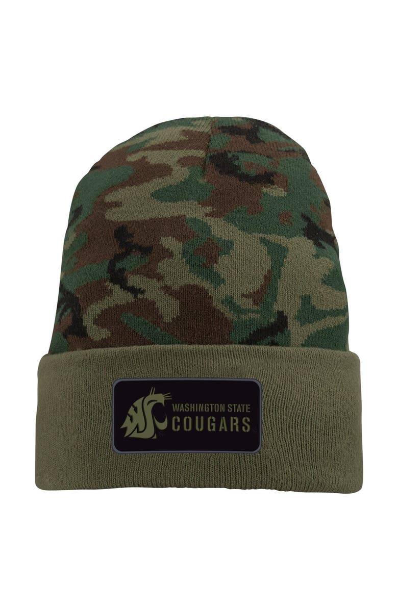 Nike Men's Nike Camo Washington State Cougars Military Pack Cuffed Knit Hat, Main, color, Camo