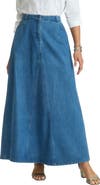 Jessica London Denim Inset Maxi Skirt