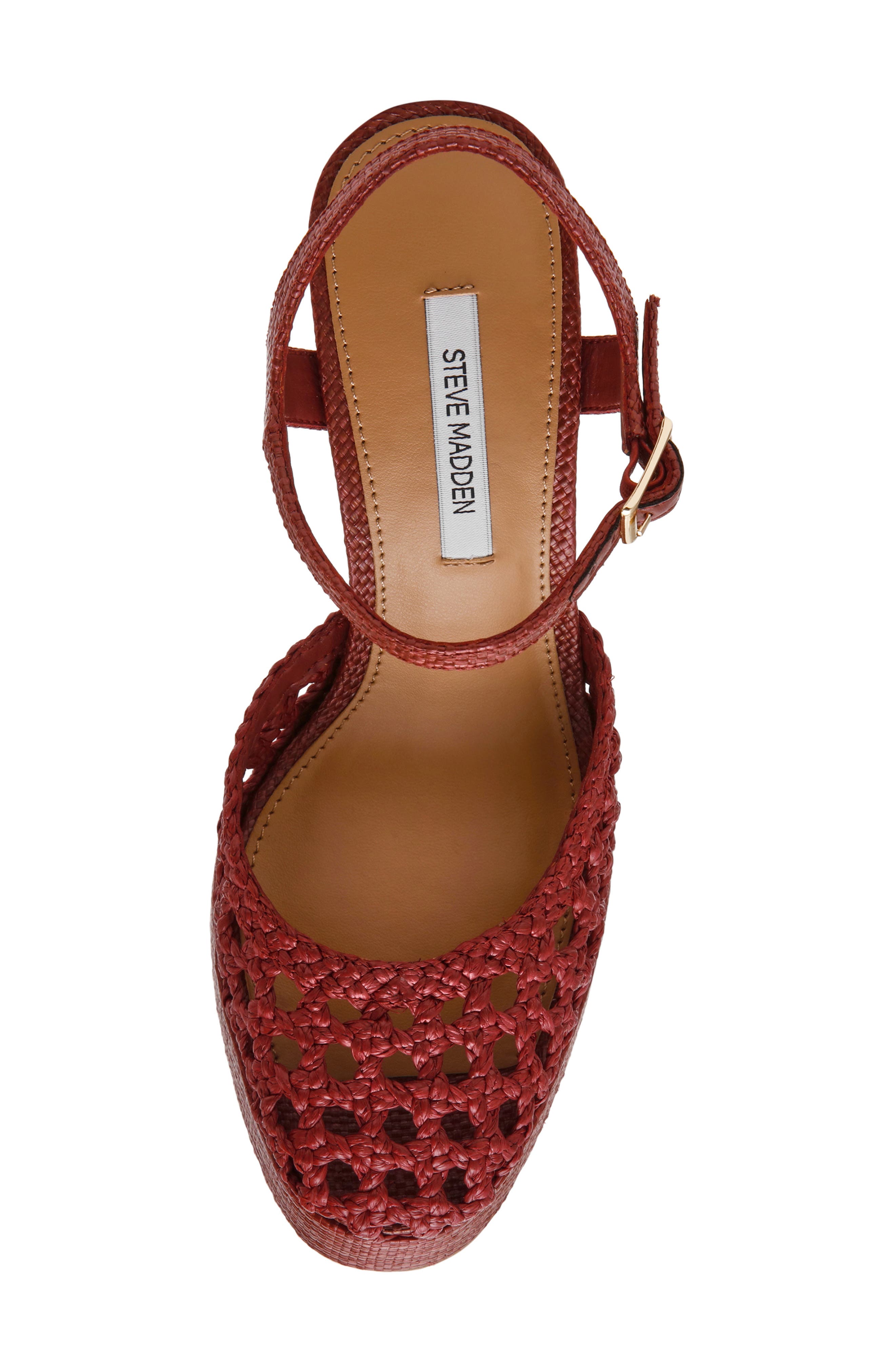 Lexie Ankle Strap Platform Pump, Alternate, color, RUST