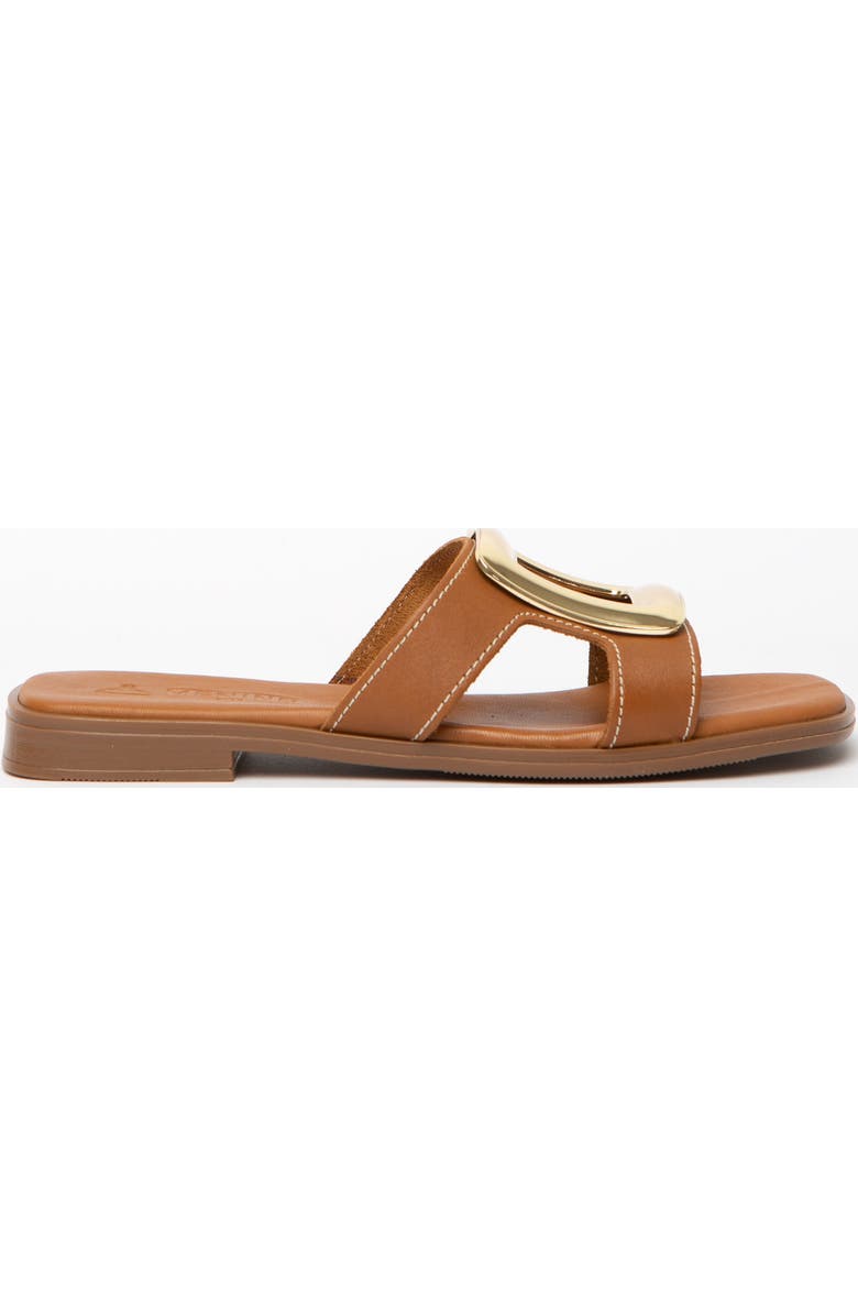 Menina Step Brisa Flat Sandal, Main, color, Tan