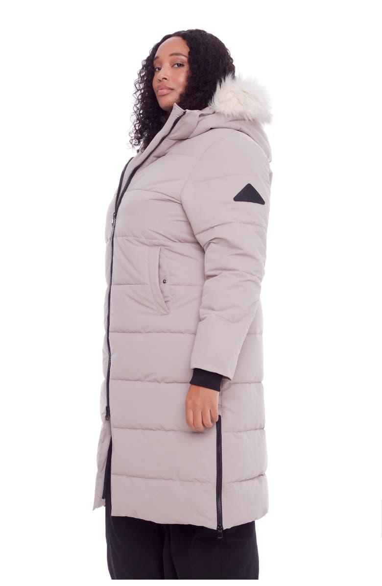 Alpine North KLUANE PLUS SIZE - Vegan Down Ultra Long Winter Parka, Alternate, color, Light Taupe