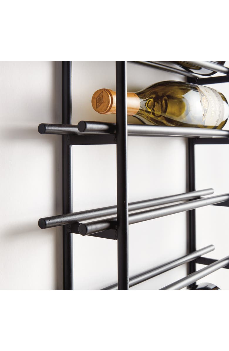 Napa Home & Garden Barossa 12-Bottle Wine Rack - Black Iron - Modern Design, Alternate, color, Black