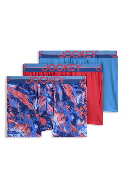 Men's Infinite Cool Microfiber Stretch 3.5" Trunk - 3 Pack