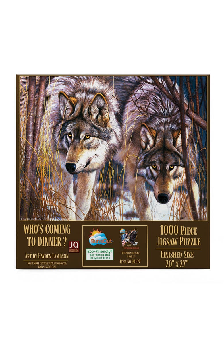 Sunsout Whos Coming to Dinner 1000 piece Jigsaw Puzzle for Adults, Alternate, color, Multicolor