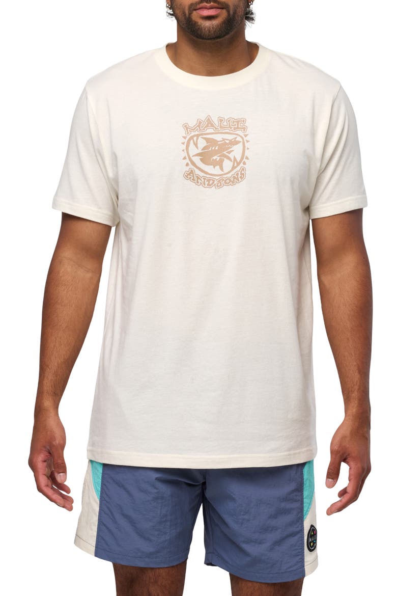 Tijuana Shark Graphic T-Shirt, Main, color, BONE