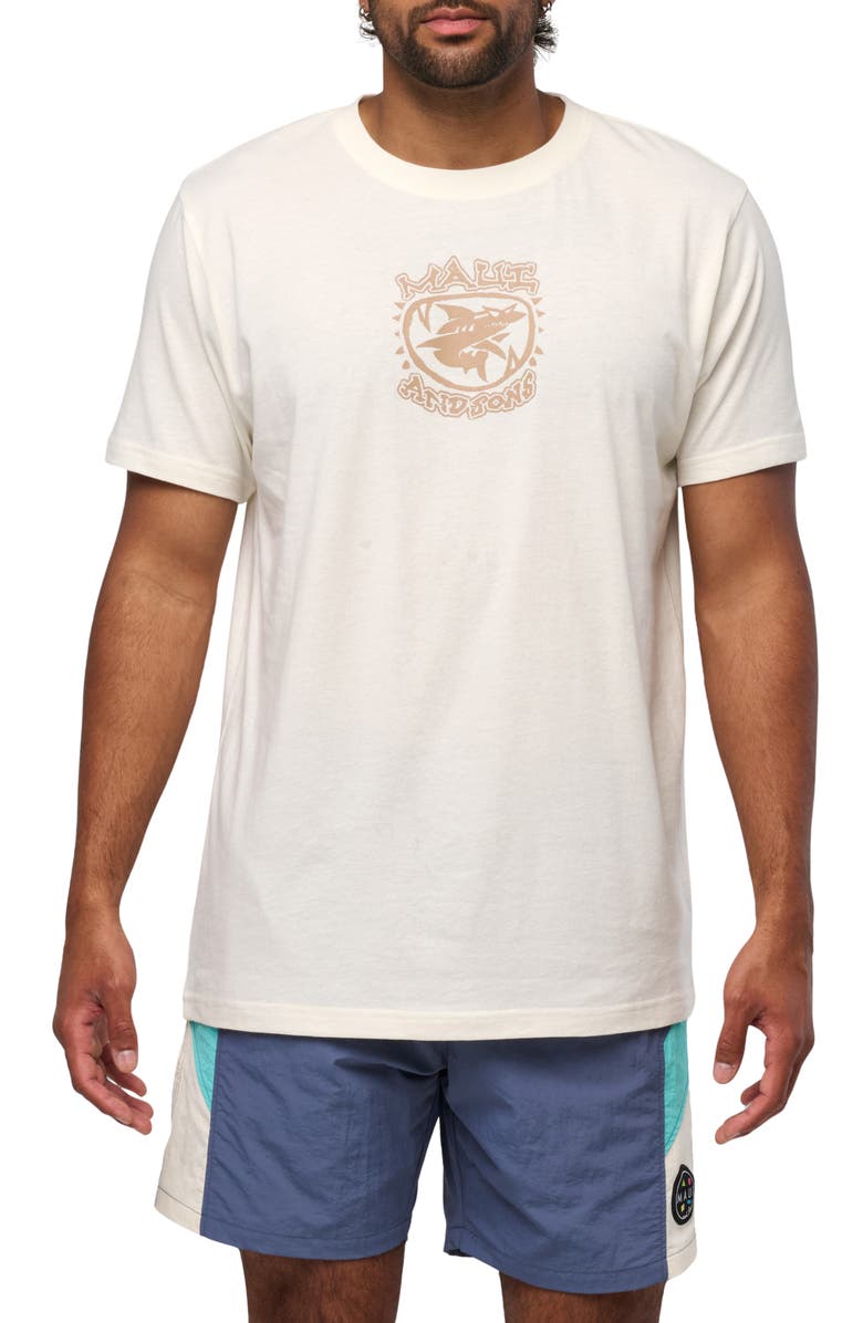 Maui & Sons Tijuana Shark Graphic T-Shirt, Main, color, Bone