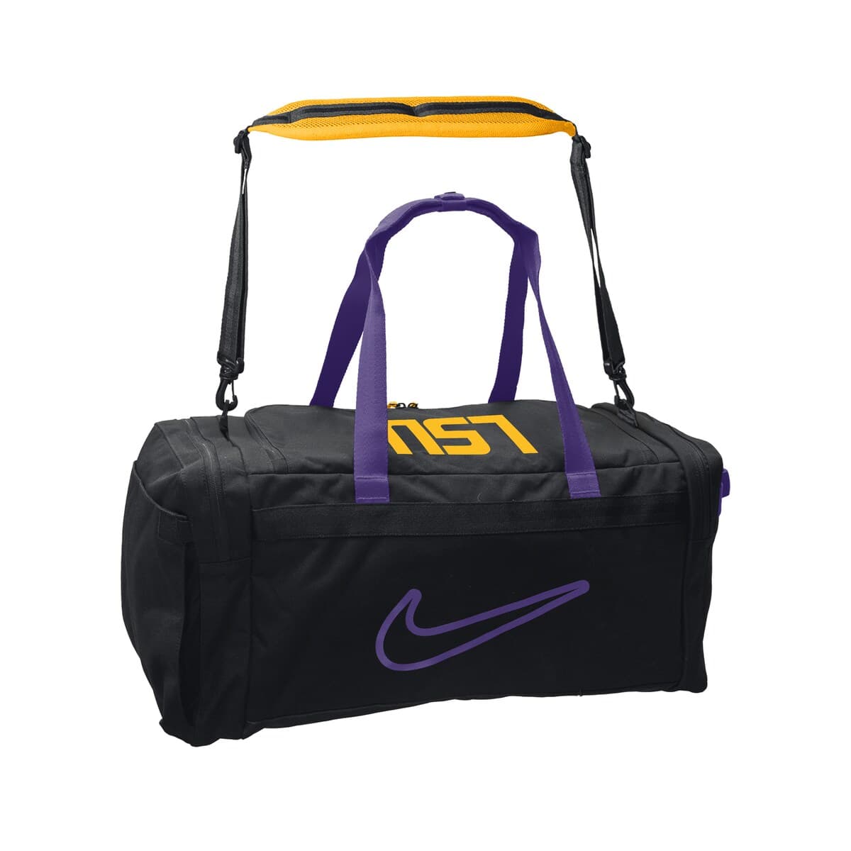 Nike LSU Tigers Utility Power Duffel Bag, Alternate, color, 