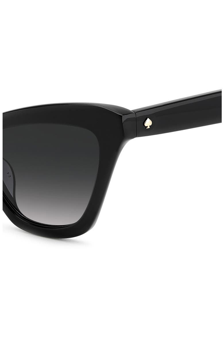 amelie 54mm gradient cat eye sunglasses, Alternate, color, BLACK/ GREY SHADED