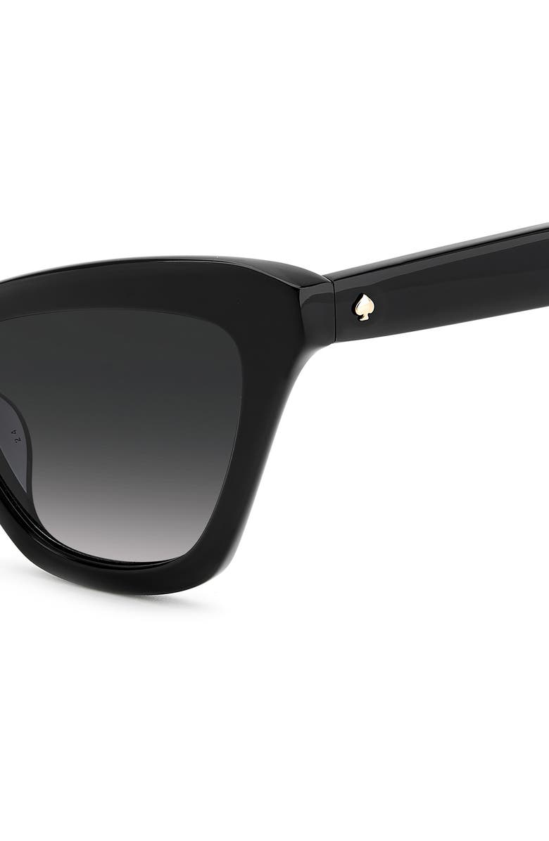 Kate Spade New York amelie 54mm gradient cat eye sunglasses, Alternate, color, Black/ Grey Shaded