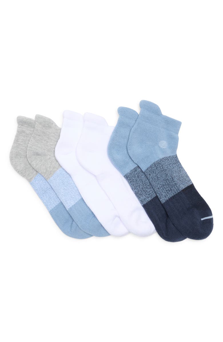 Z by Zella 3-Pack Sport Back Tab Socks, Main, color, 