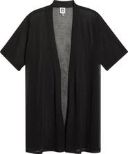 Anne Klein Semisheer Short Sleeve Cardigan