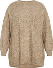 City Chic Jojo Oversize Fisherman Sweater