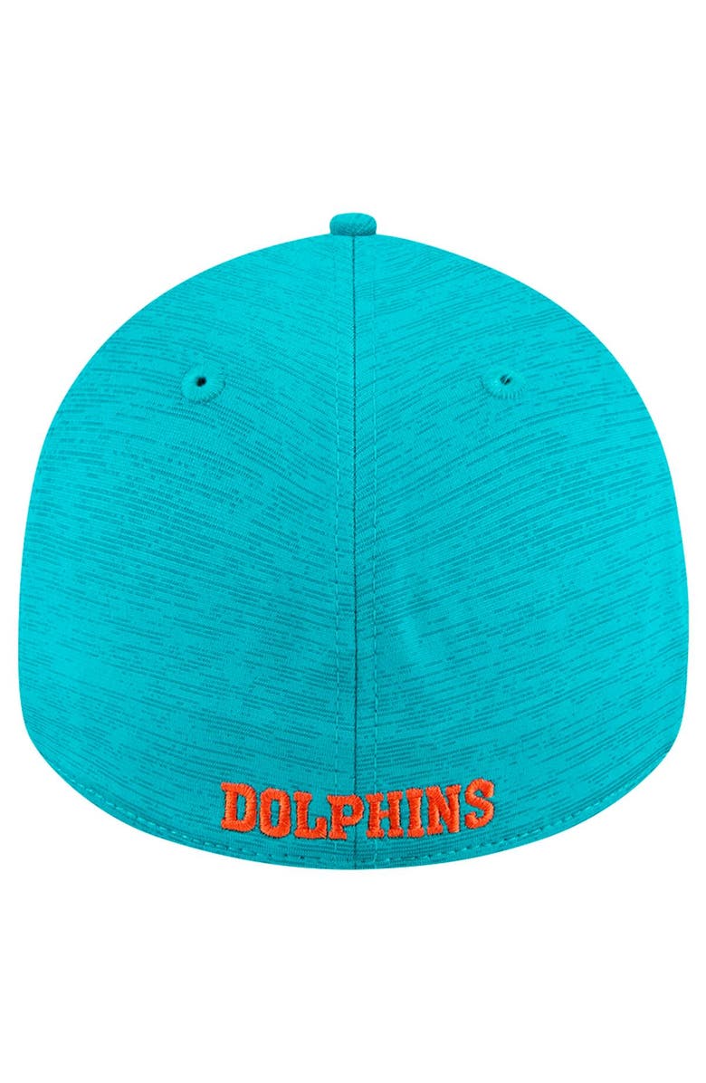 New Era Men's New Era Aqua Miami Dolphins Throwback Active Tech 39THIRTY Flex Hat, Alternate, color, 