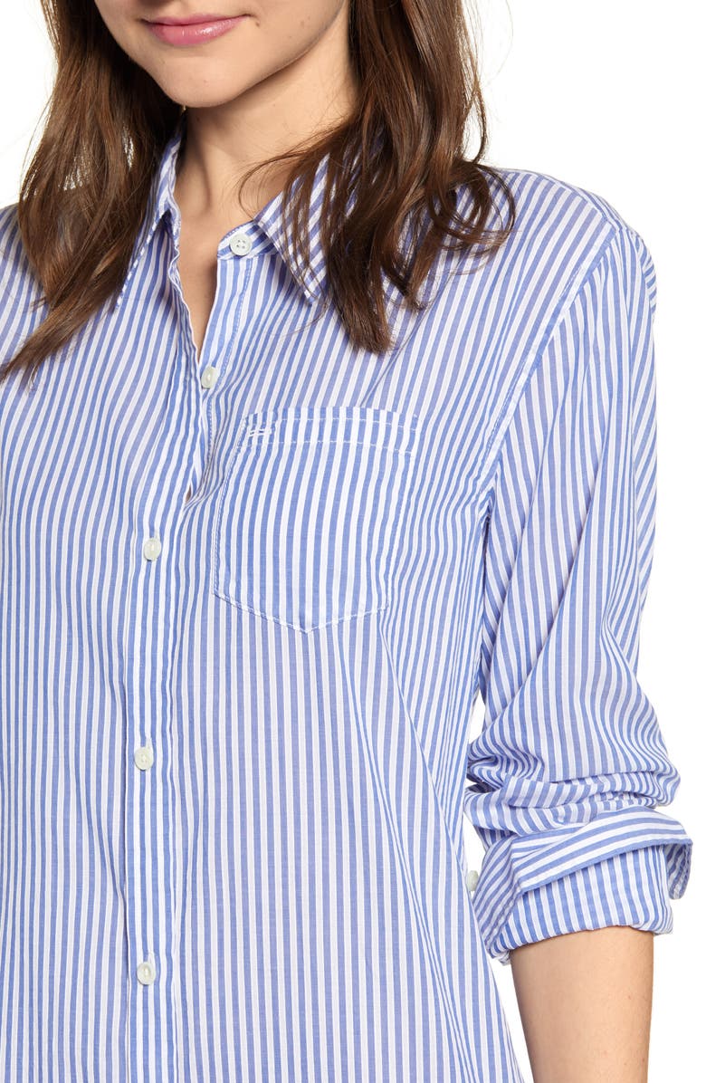 Alex Mill Stripe Maxi Shirtdress, Alternate, color,