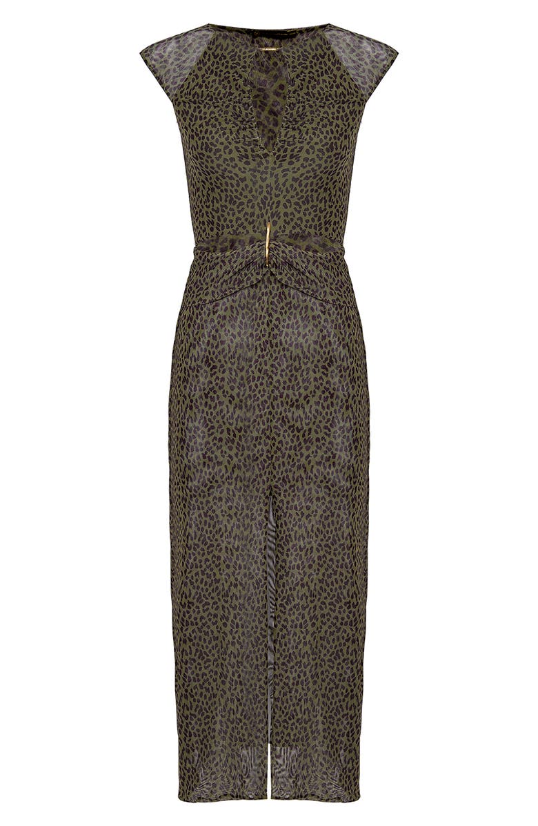 ViX Paula Hermanny Rosewood Tori Cutout Cover-Up Midi Dress, Alternate, color, 