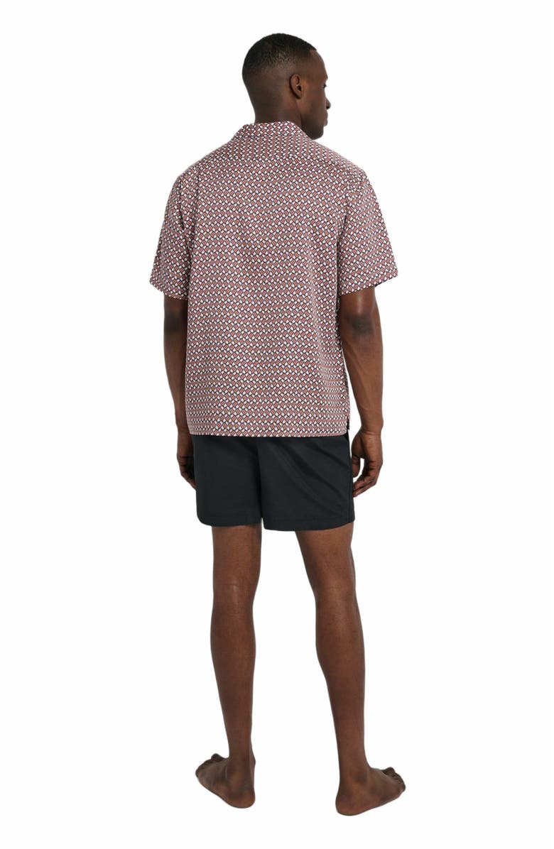 Onia Calder Buckle 5" Swim Trunk, Alternate, color, Black