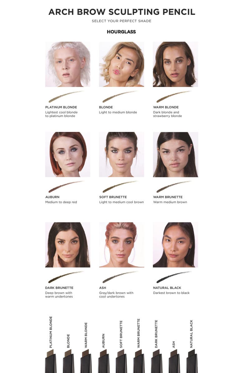 HOURGLASS Arch Brow Sculpting Pencil, Alternate, color, Natural Black
