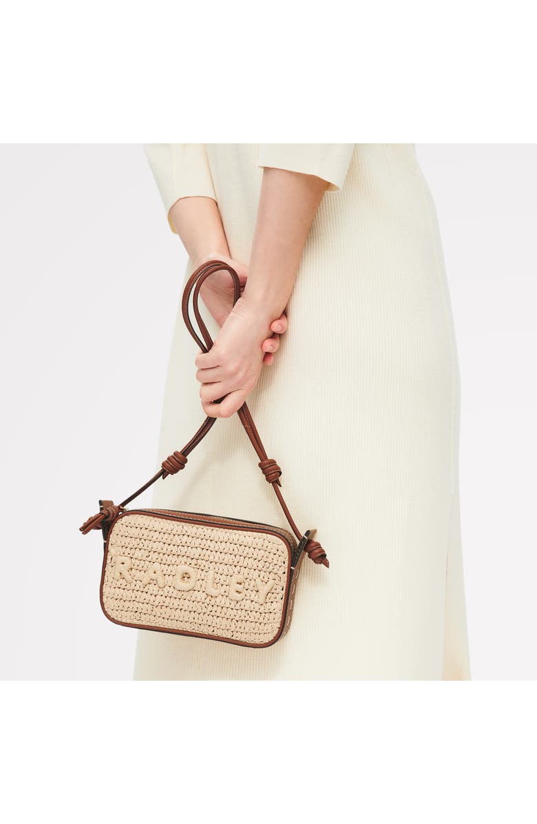 Radley The Camden - Raffia Small Ziptop Shoulder Bag, Alternate, color, Natural
