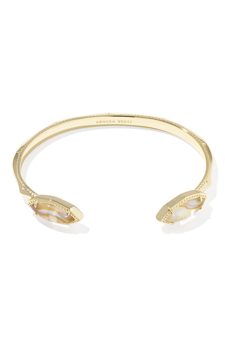 Ophelia Shell Cuff Bracelet, Alternate, color, GOLD IRIDESCENT ABALONE