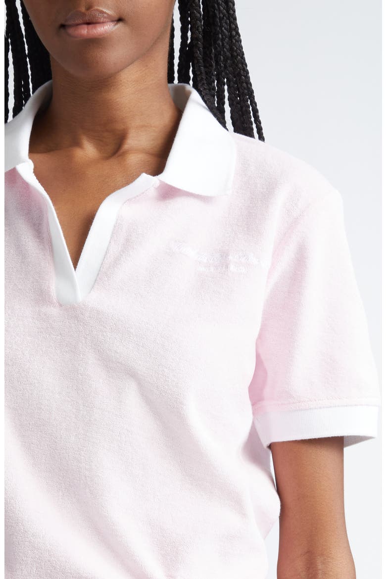 Hotel du Cap Cotton Terry Polo, Alternate, color, EDEN PINK