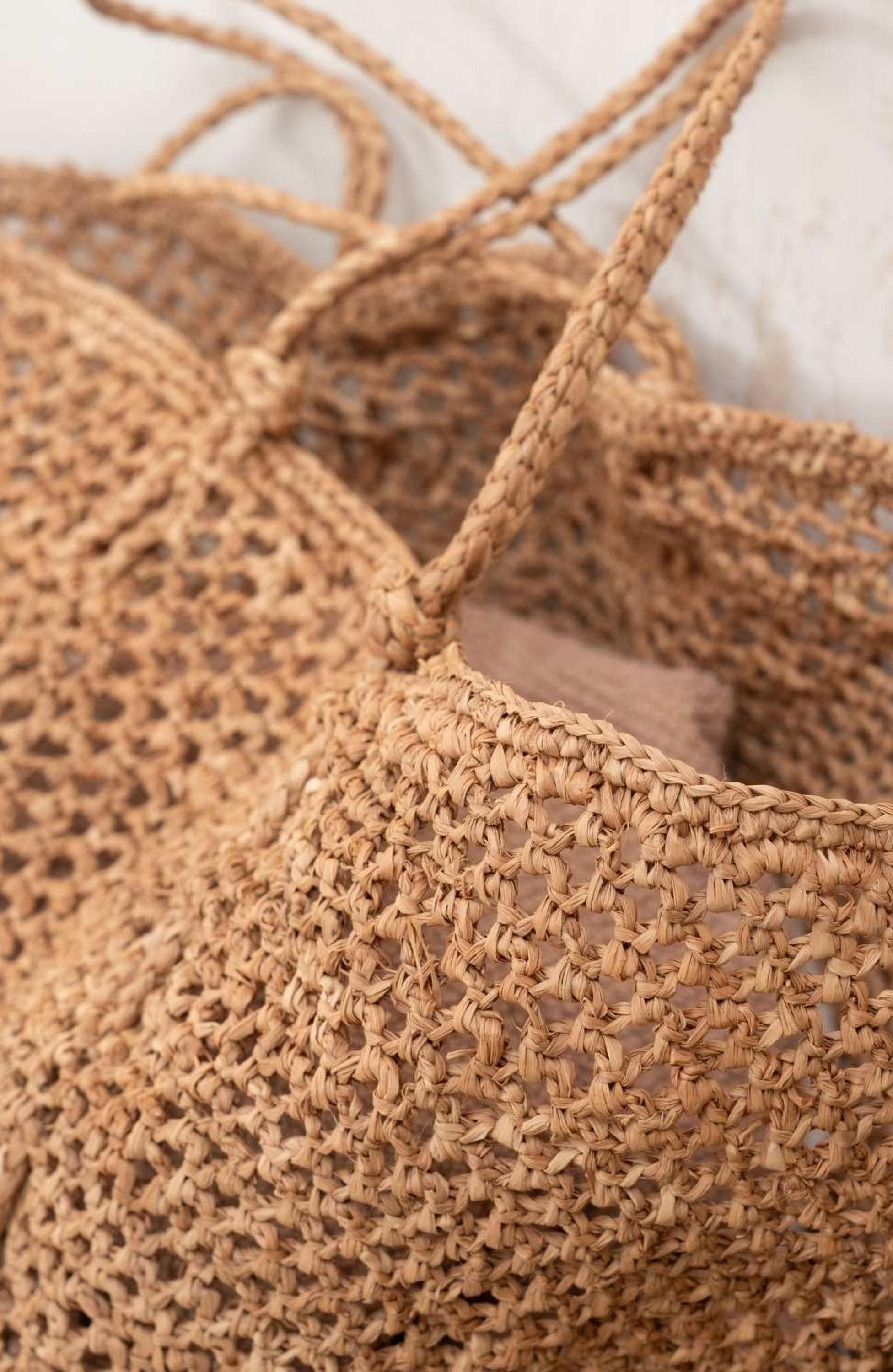 Zanatany Concepts Sinah Raffia Tote Bag, Alternate, color, Caramel