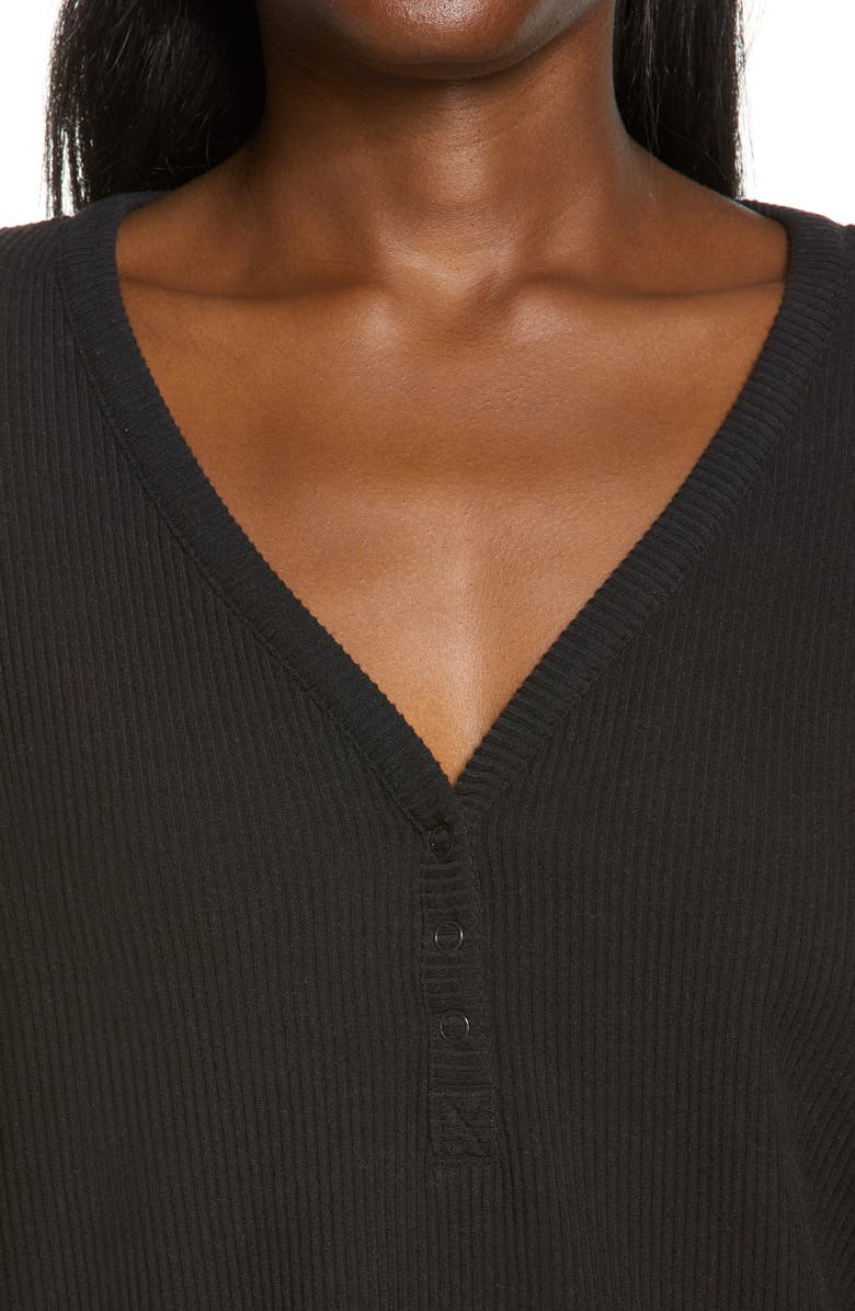 UGG<sup>®</sup> Maxwell Rib V-Neck Lounge Top, Alternate, color, 