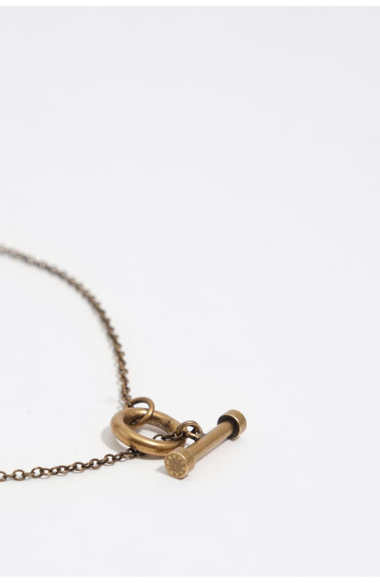 Bimba y Lola Aged Necklace With Ceramic Shells, Alternate, color, Pearl