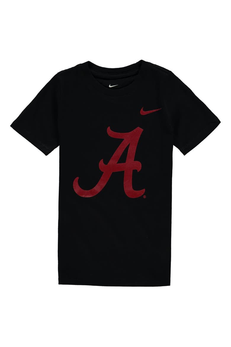 Preschool Nike Black Alabama Crimson Tide Logo T-Shirt, Main, color, Black
