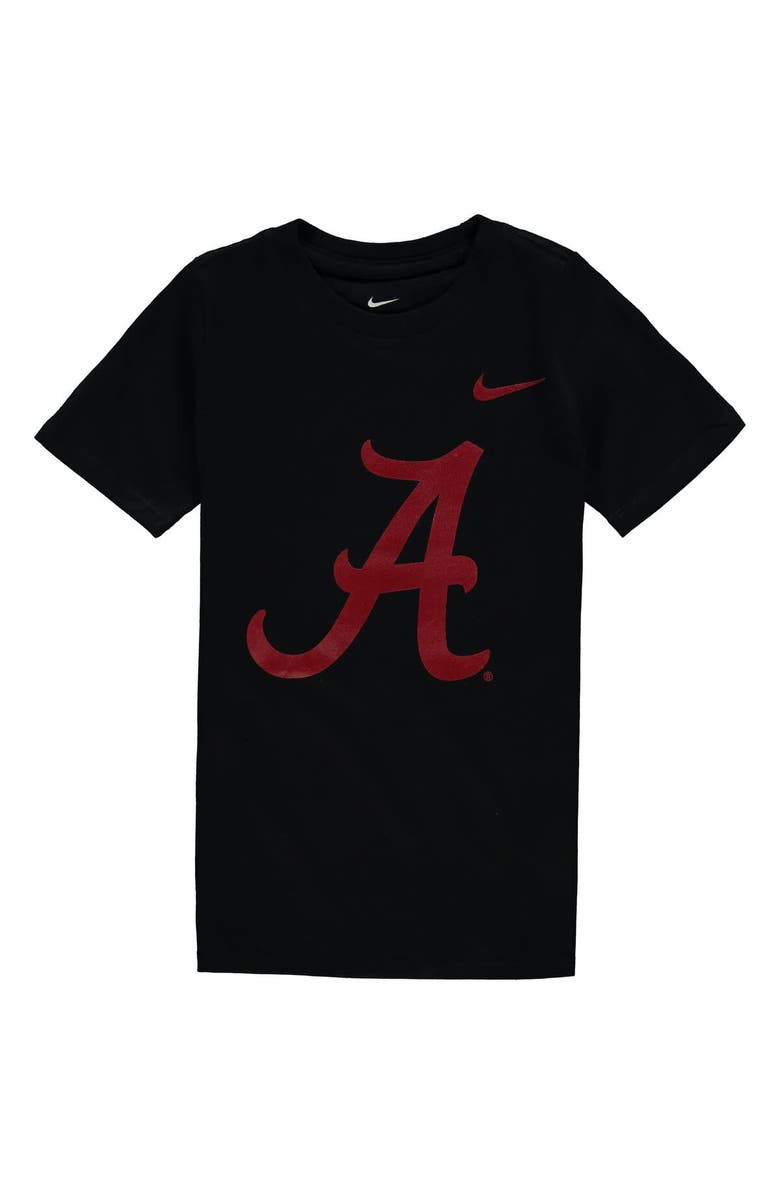 Nike Preschool Nike Black Alabama Crimson Tide Logo T-Shirt, Main, color, Black