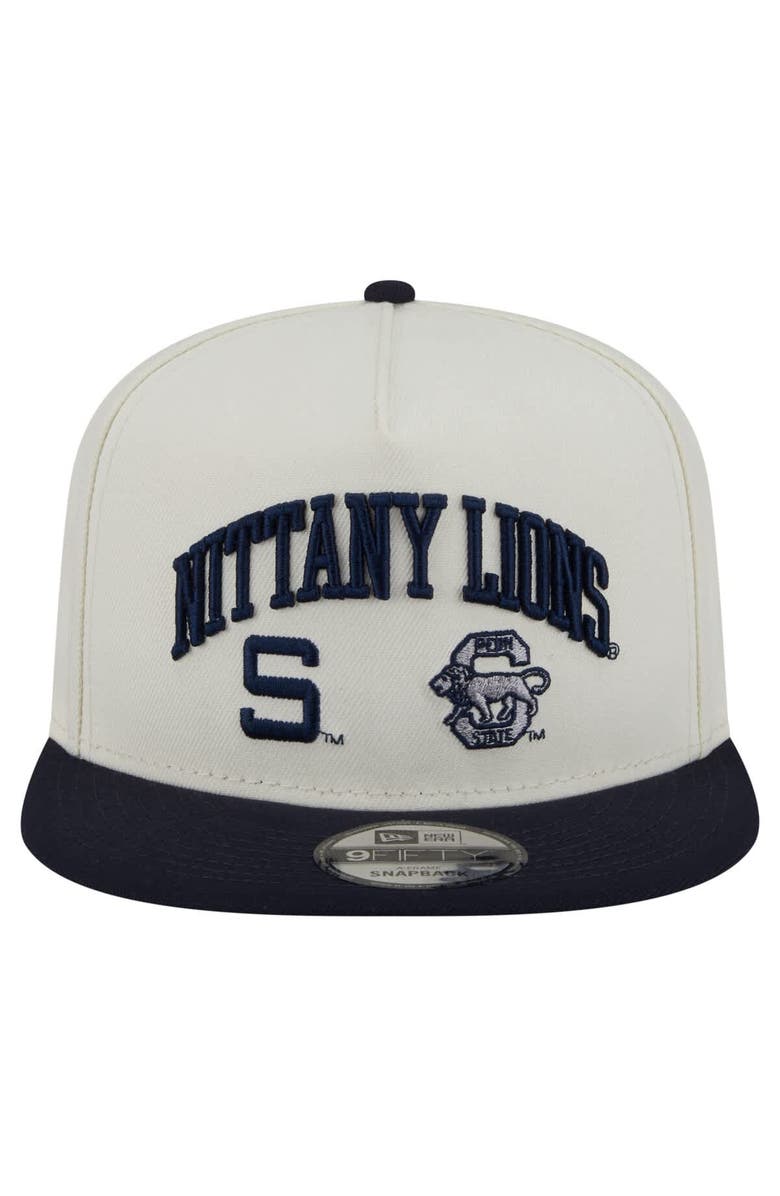 New Era Men's New Era White Penn State Nittany Lions Collegiate 9FIFTY A-Frame Snapback Hat, Alternate, color, White