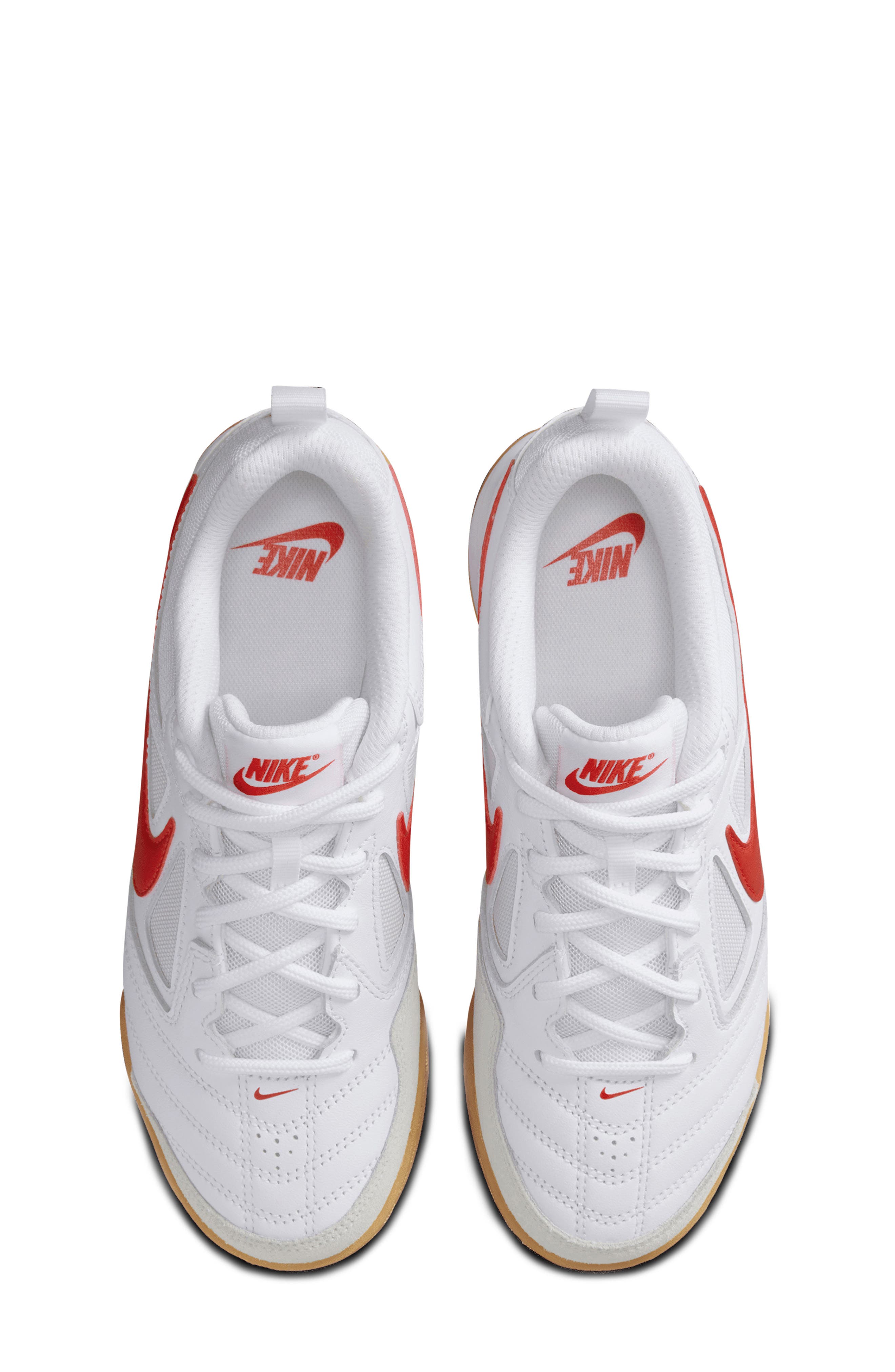 Gato Soccer Sneaker, Alternate, color, WHITE/ GUM YELLOW/ RED