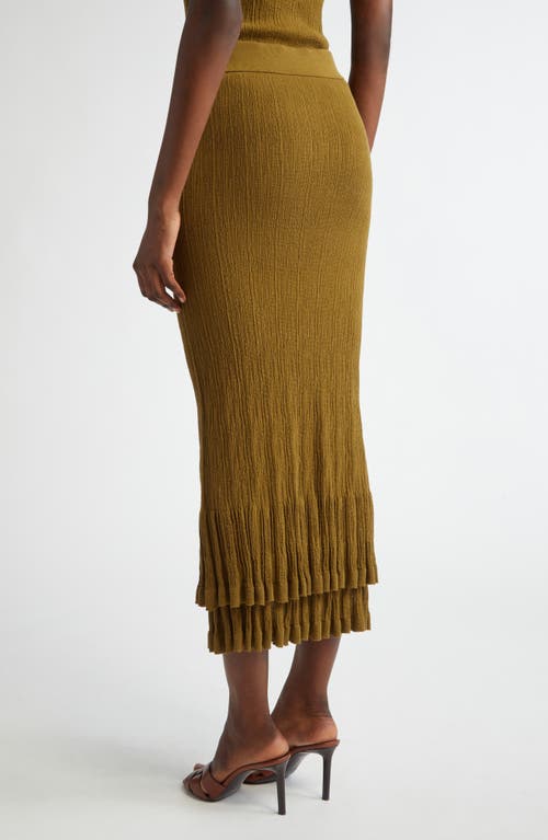 A.l.c . Lexi Tiered Knit Skirt In Hazel