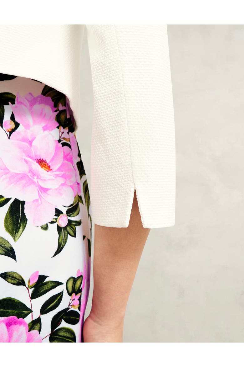 Elize Cropped 3/4 Sleeve Occasion Jacket, Alternate, color, Ivory