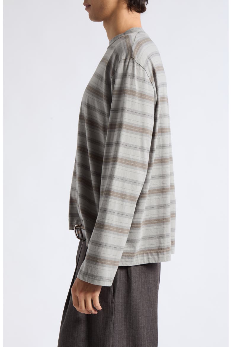 Box Stripe Long Sleeve Organic Cotton T-Shirt, Alternate, color, SPECTURE STRIPE