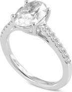 LuvMyJewelry Solce 14K Gold Oval Lab Grown Diamond Engagement Ring - 2.2 Cts