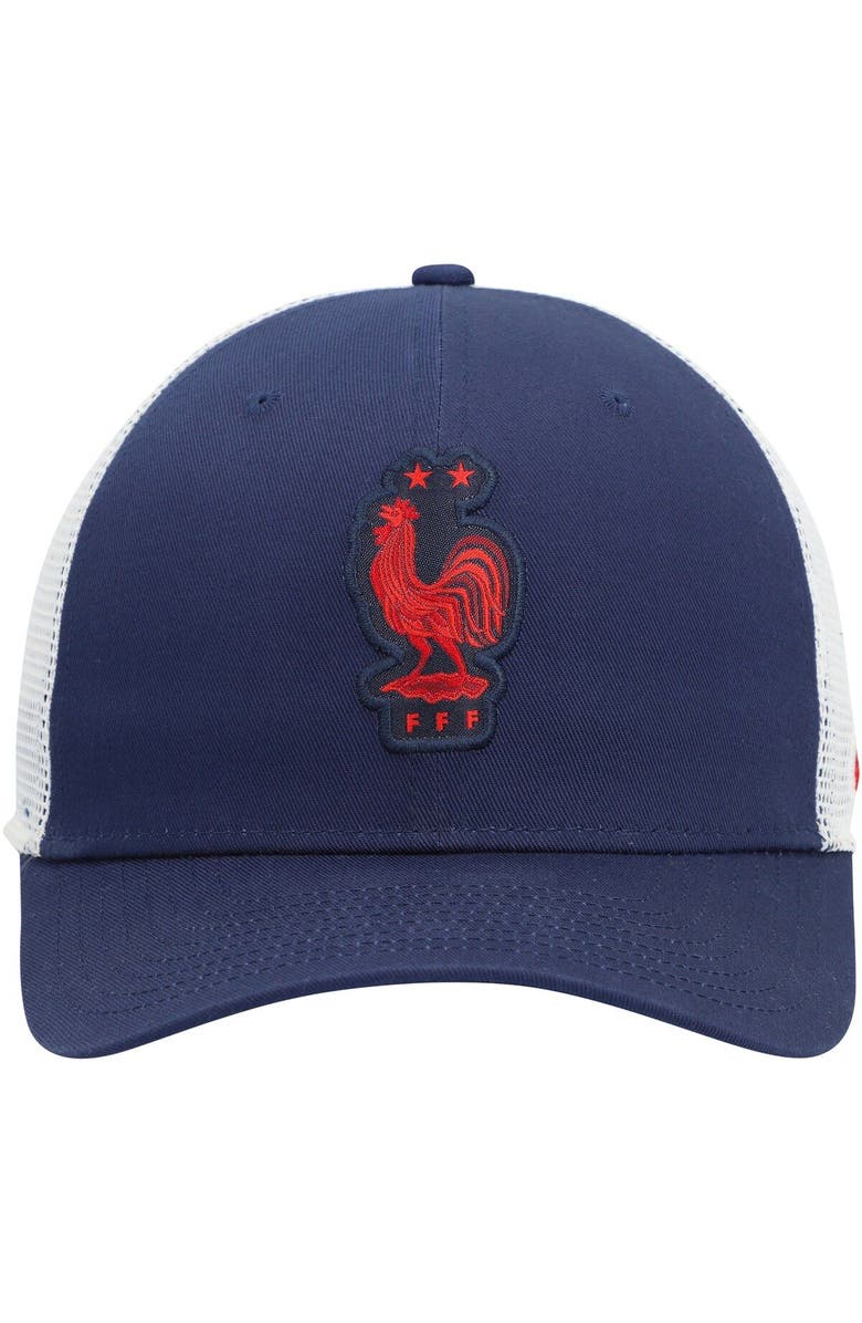 Nike Men's Nike Navy/White France National Team Classic99 Trucker Snapback Hat, Alternate, color, 