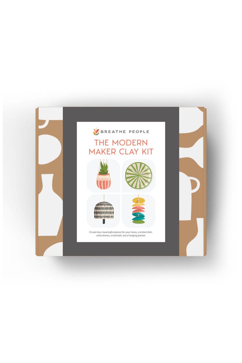 Modern Maker Air Dry Clay Kit, Main, color, Brown