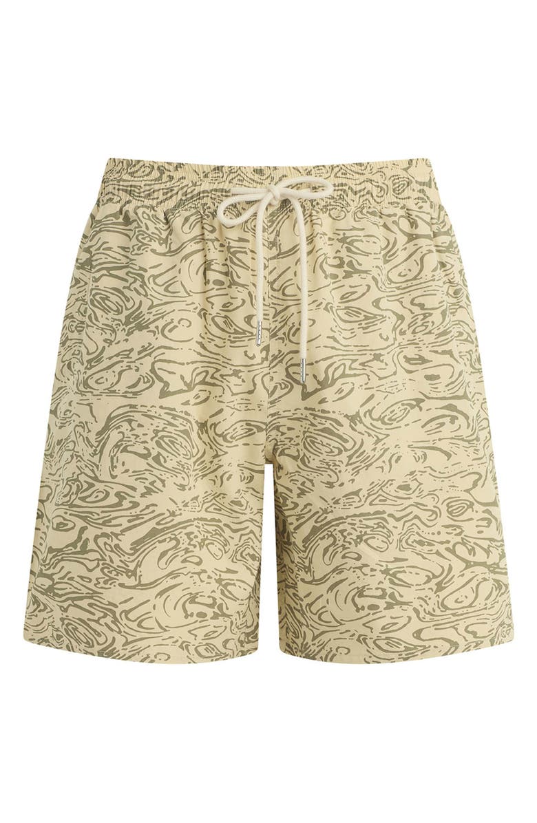 Joe's Loose Fit Print Shorts, Alternate, color, Tropical Green